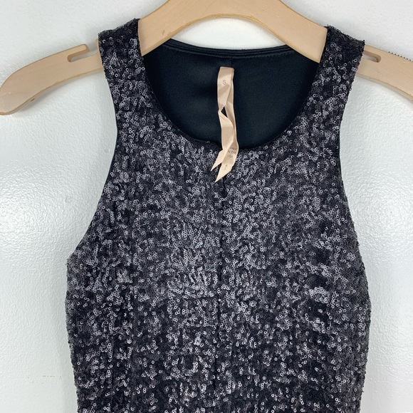 Bailey 44 | Black Sequins Bodycon Dress | Size Small - Picture 7 of 8